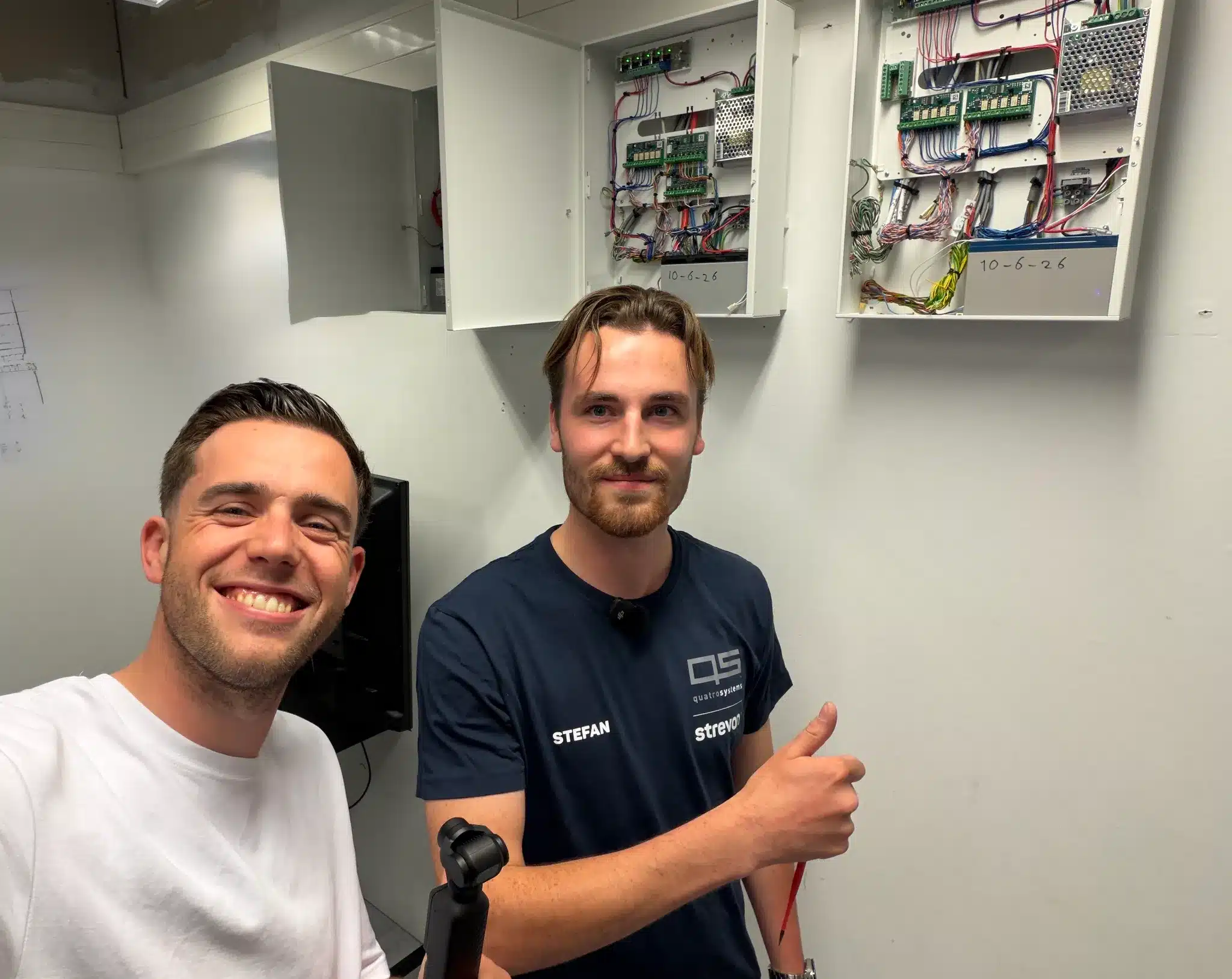 Stefan zij-instromer beveiligingstechniek bij Quatro Systems uit Moordrecht